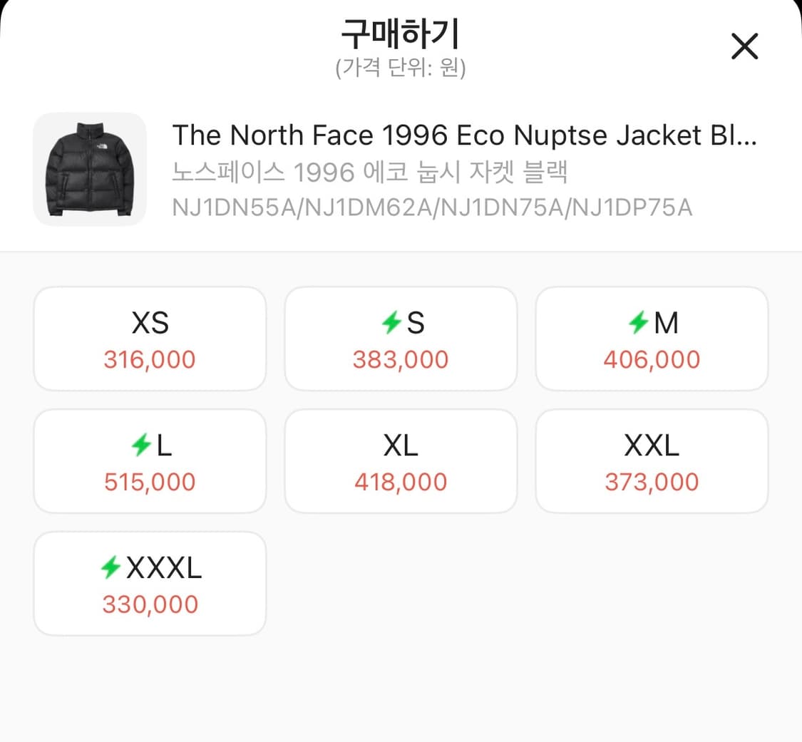 노스페이스 1996 눕시 95(M) 상품이미지2