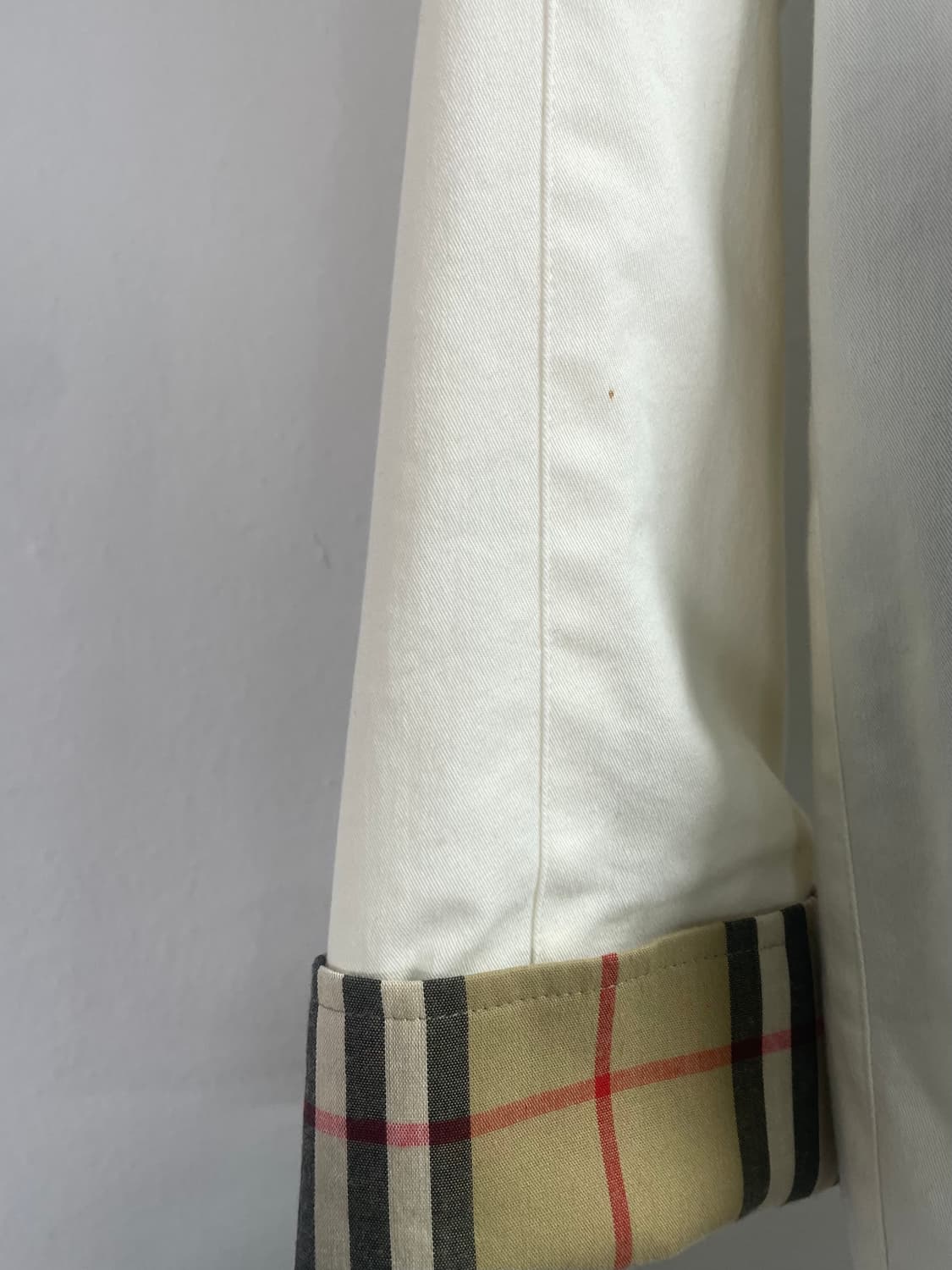 버버리 크림아이보리 노바체크 하프 자켓 (on.148) 상품이미지5