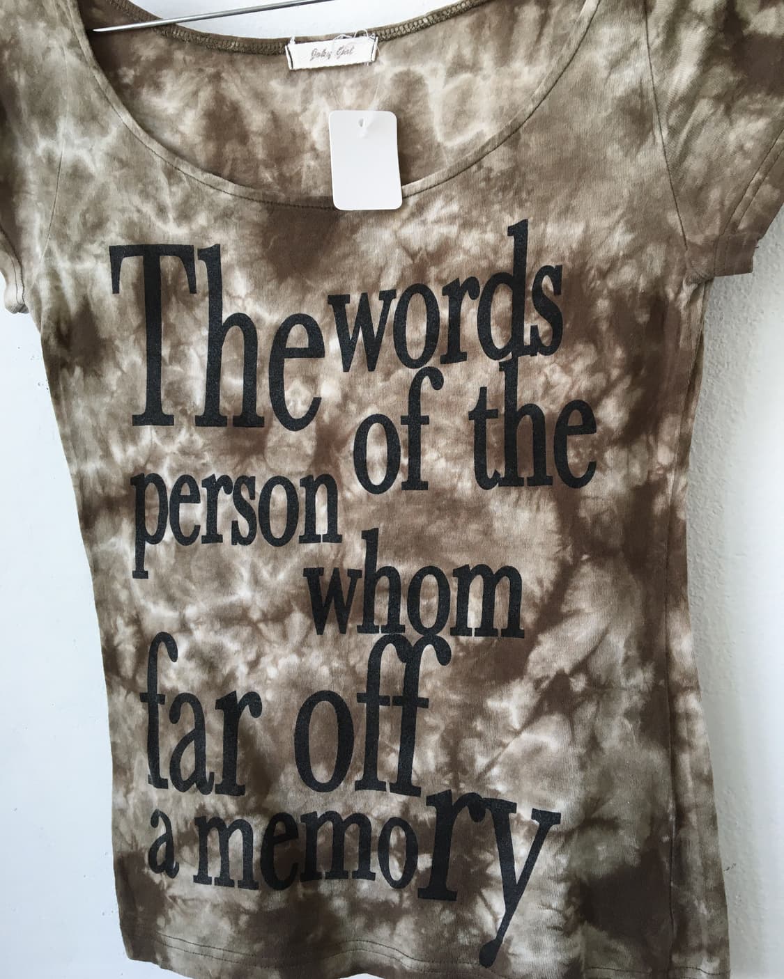 Lettering printing dyed t shirt 상품이미지3
