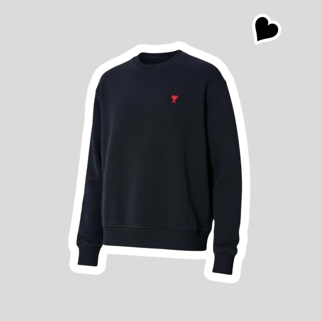 정품 아미 블랙 맨투맨 상품이미지1