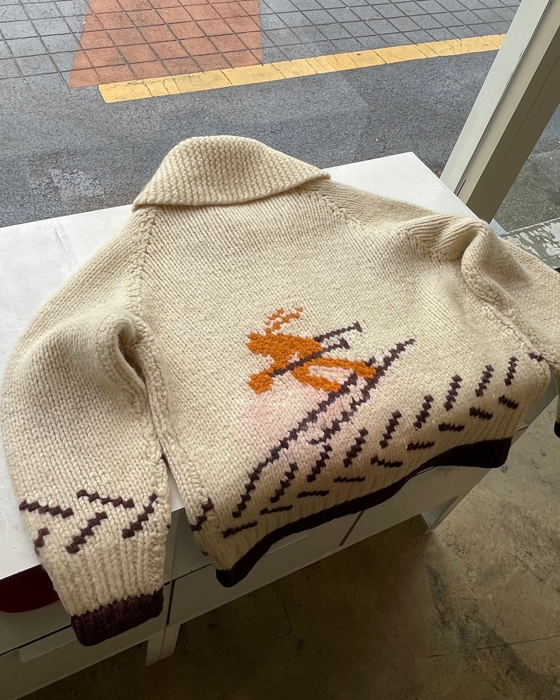 60‘s “Ski” Canadian cowichan 스키 코위찬 상품이미지10