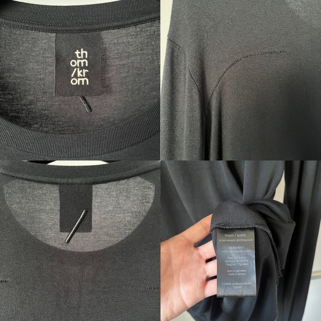 Thom/Krom Scar-Stitch Long Sleeves 상품이미지7