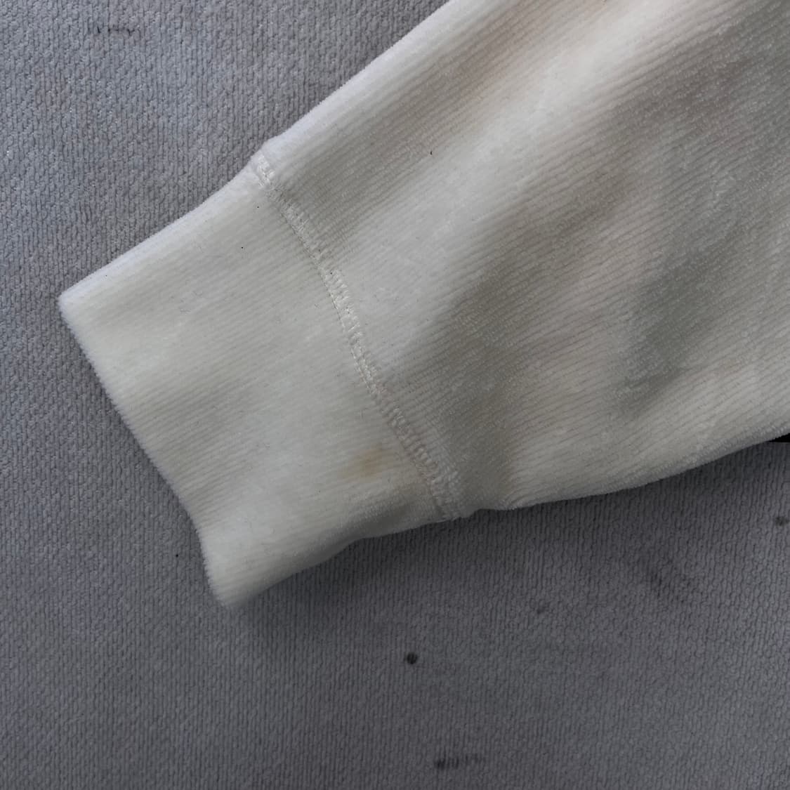 W95 알렉산더왕 로고 웨이스트밴드 코듀로이 크롭 후드티 상품이미지4