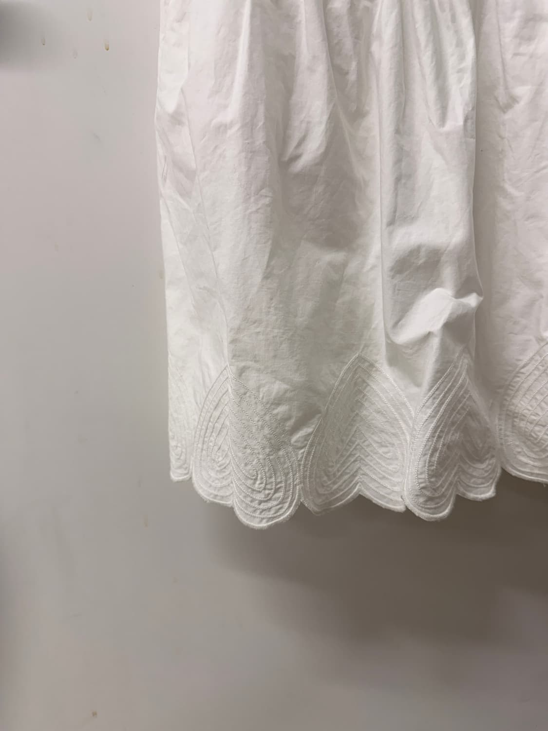 씨뉴욕 SEA NY 화이트 퍼프 롱 원피스 S (새제품) 상품이미지3