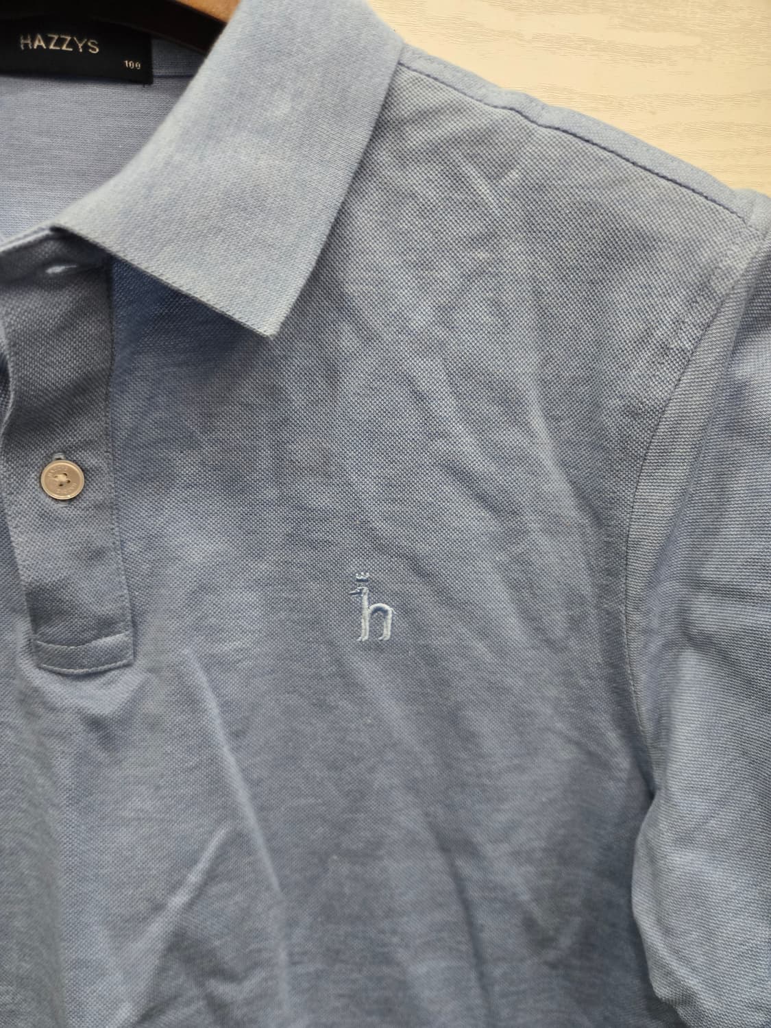 100,L)) HAZZYS 카라 반팔티셔츠 ! 깔끔한 디자인 상품이미지3