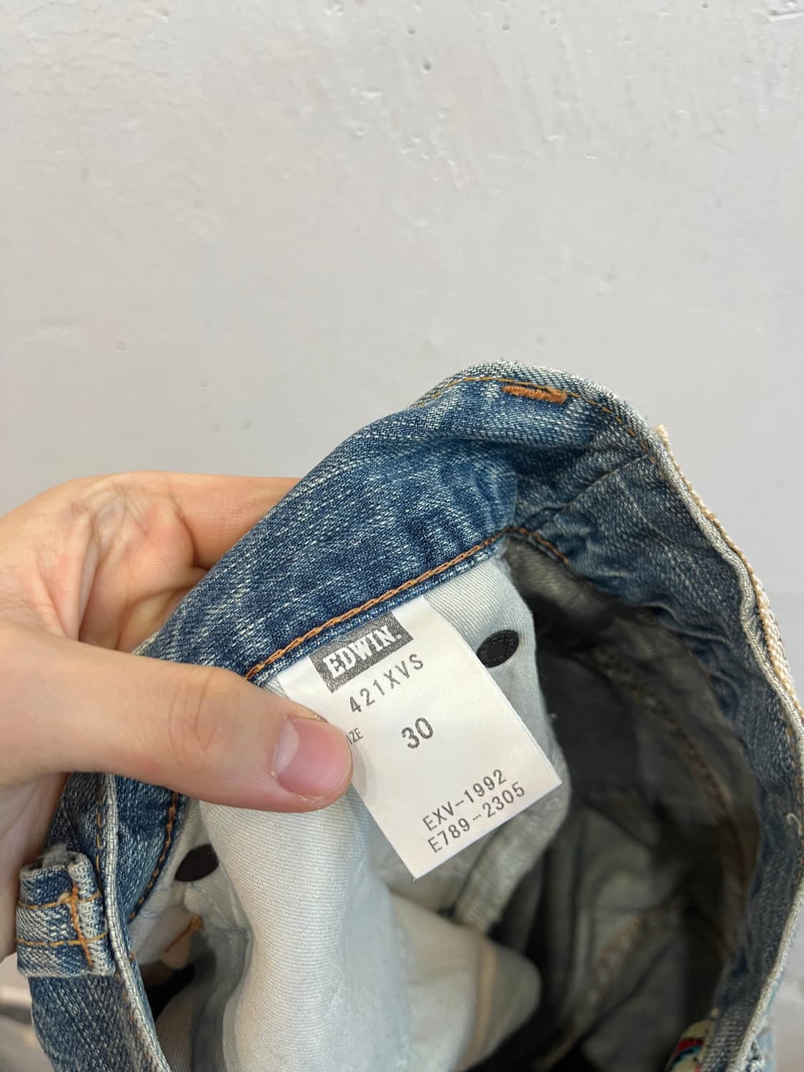 Edwin 에드윈 재팬 오렌지탭 웨스턴 세미 부츠컷 데님팬츠 상품이미지7