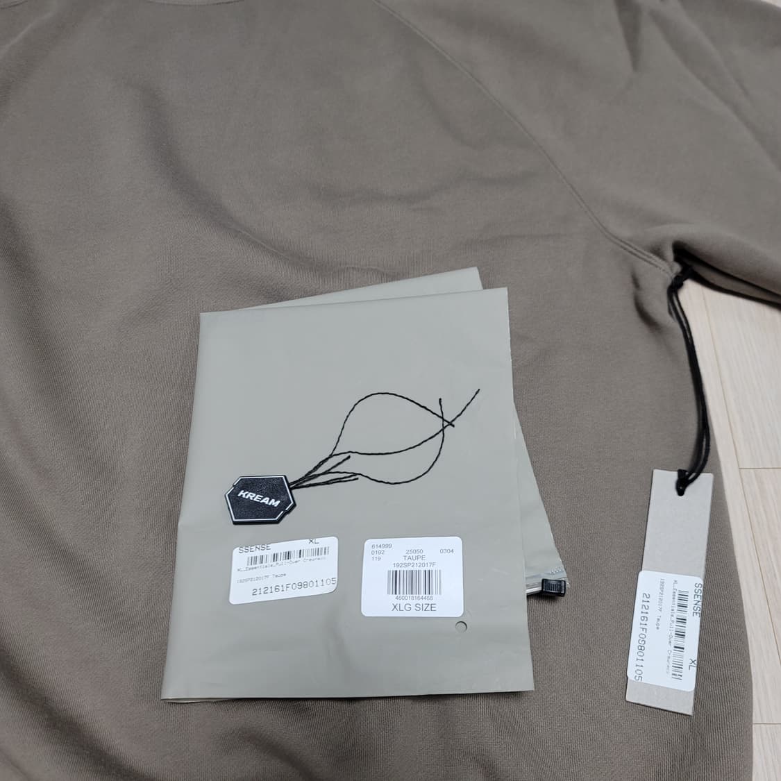에센셜 21ss 스웻셔츠 토프 (타우페) XL 상품이미지2