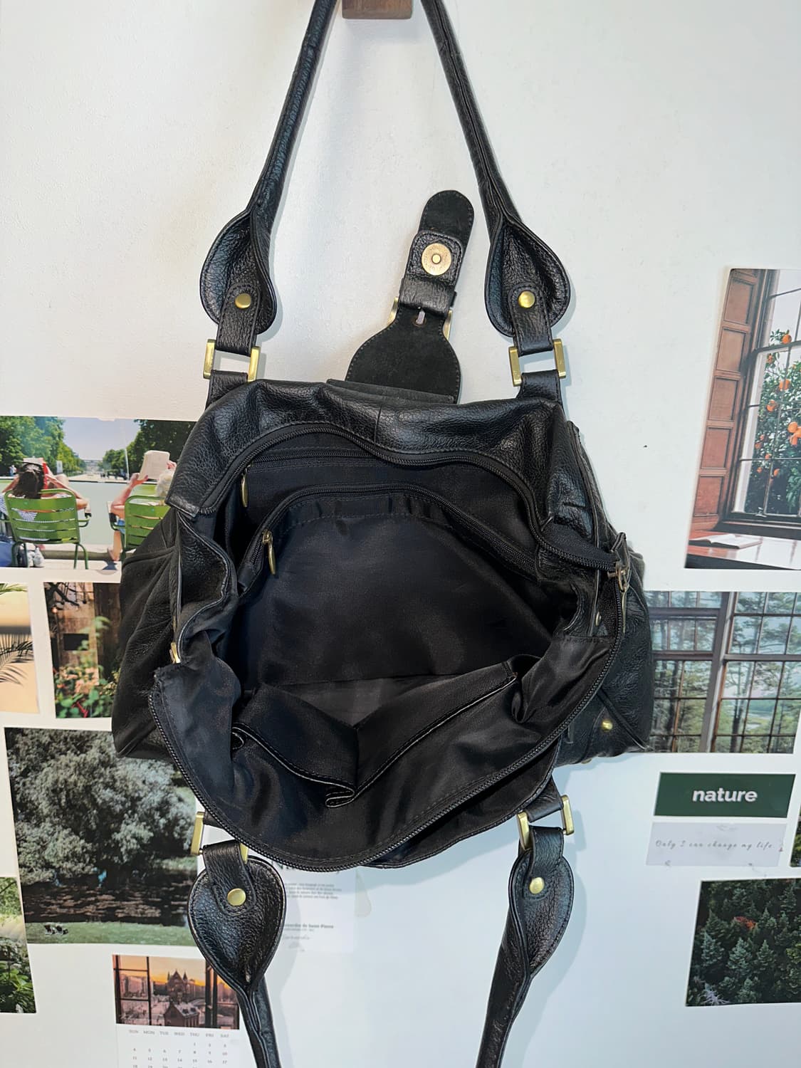 Black y2k buckle shoulder bag 상품이미지5