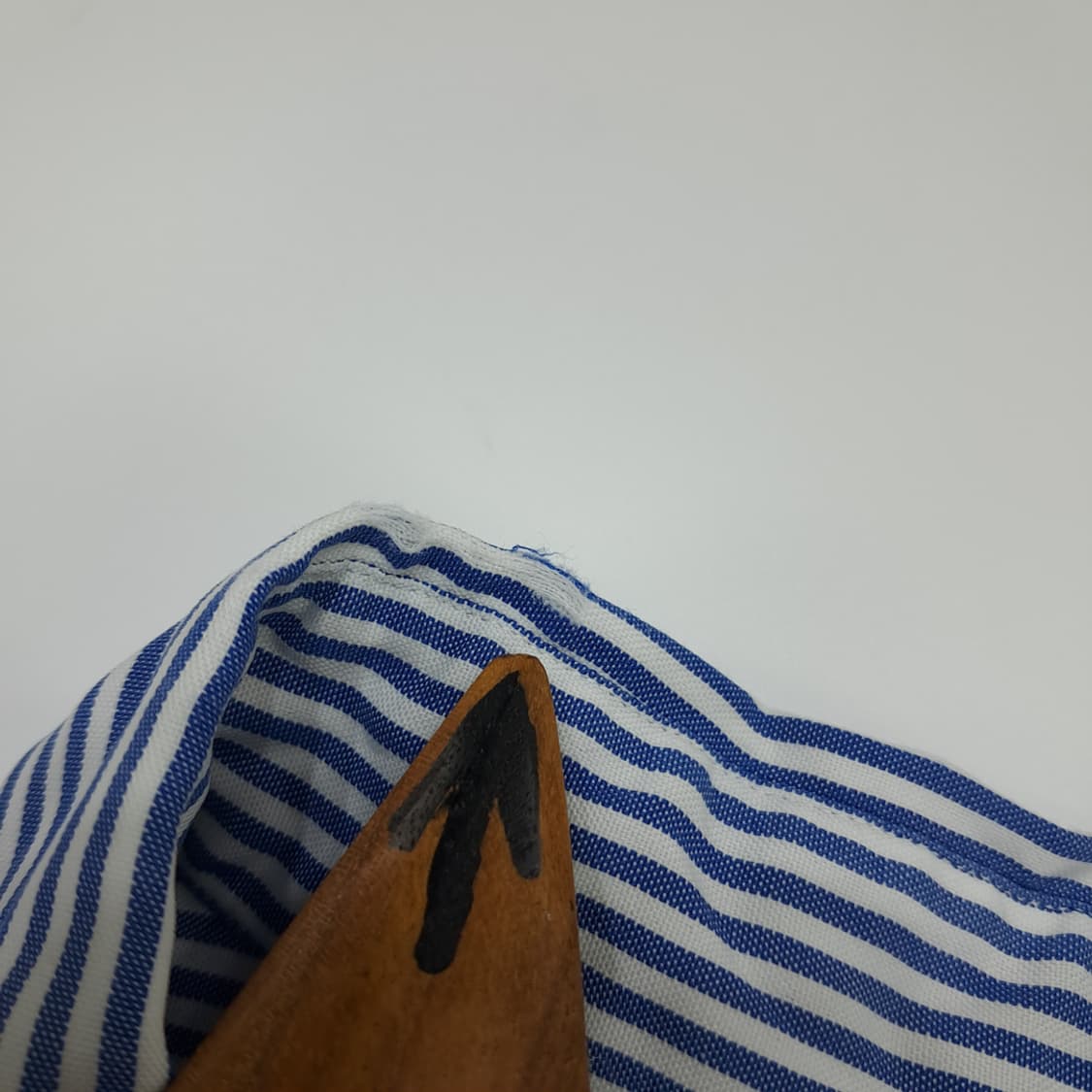 Co565 XL 폴로 랄프로렌 블루 스트라이프 반팔 셔츠 남방 상품이미지4