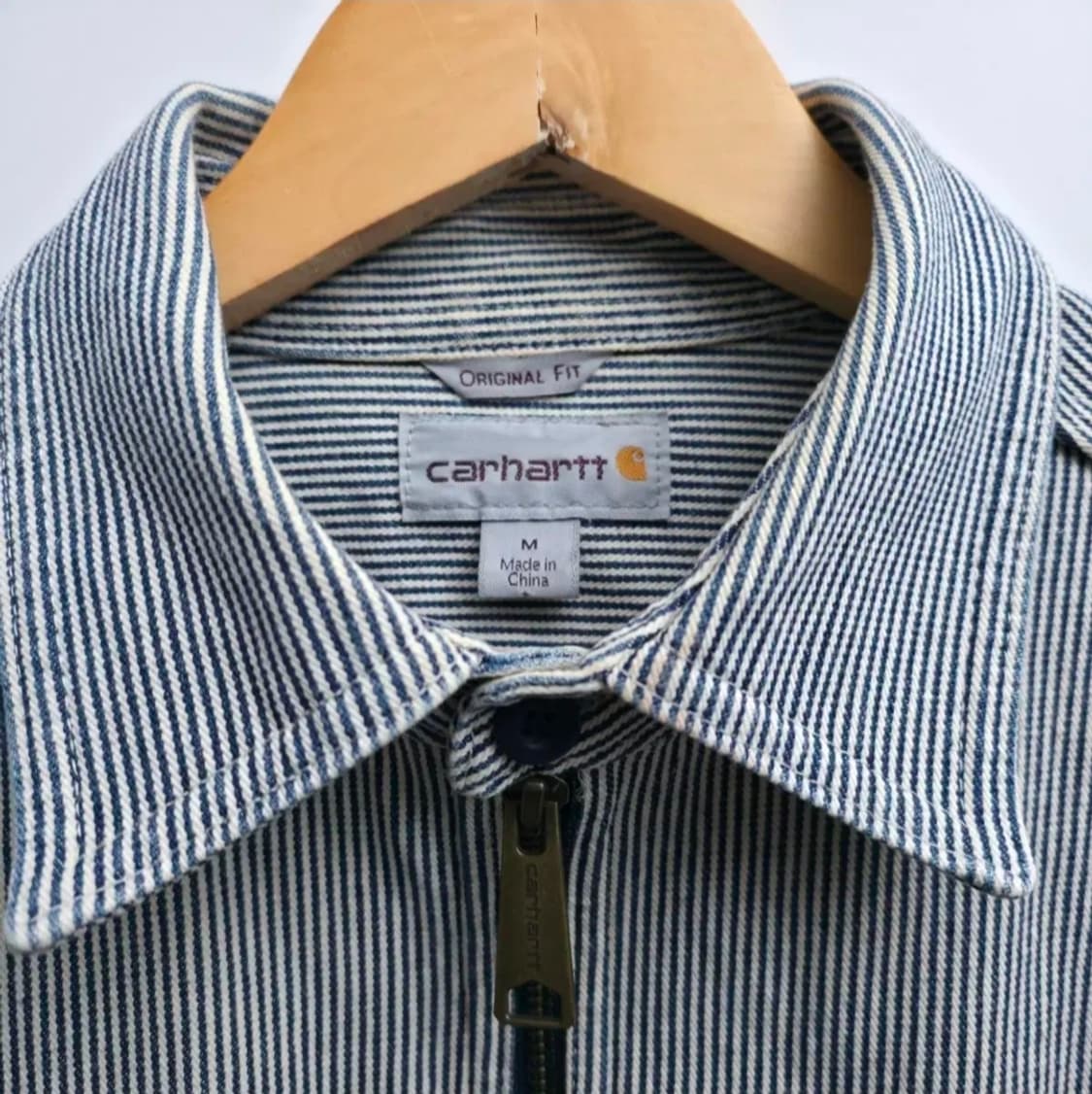 [M] 칼하트 히코리 하프집업 워크 셔츠 상품이미지5