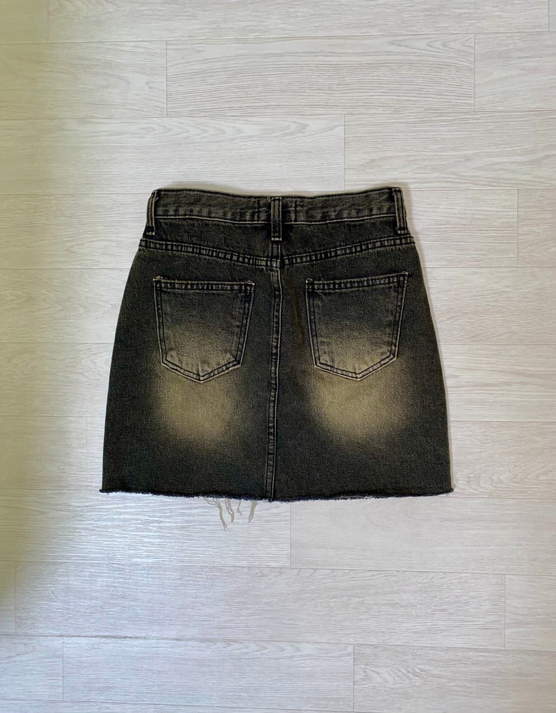 빈티지 워싱 데님 미니스커트 스커트 치마 상품이미지2