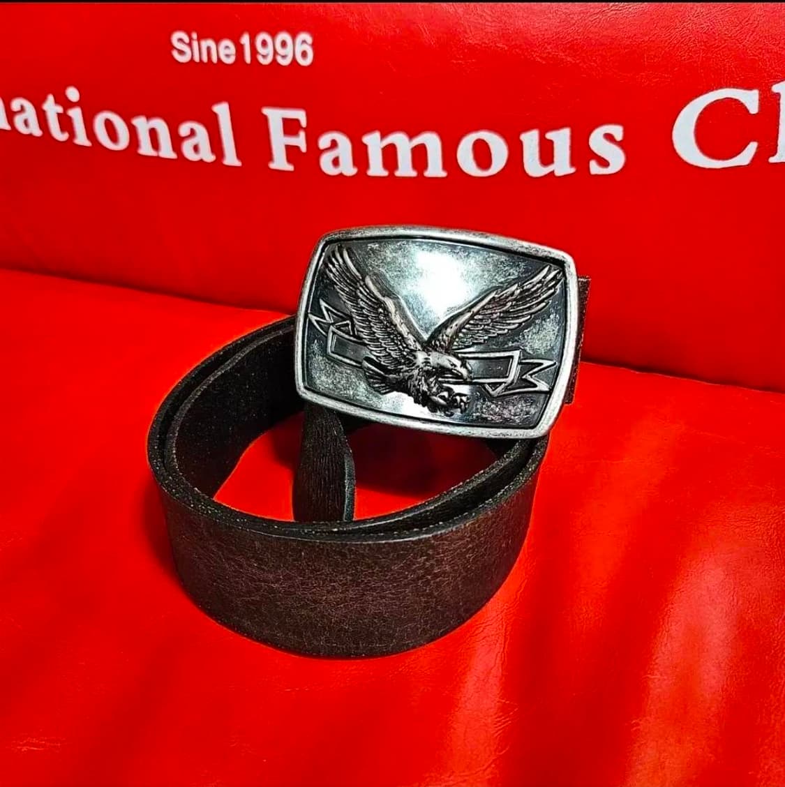 리바이스(Levis) 빈티지 이글스 빅 버클 레더 벨트 상품이미지1