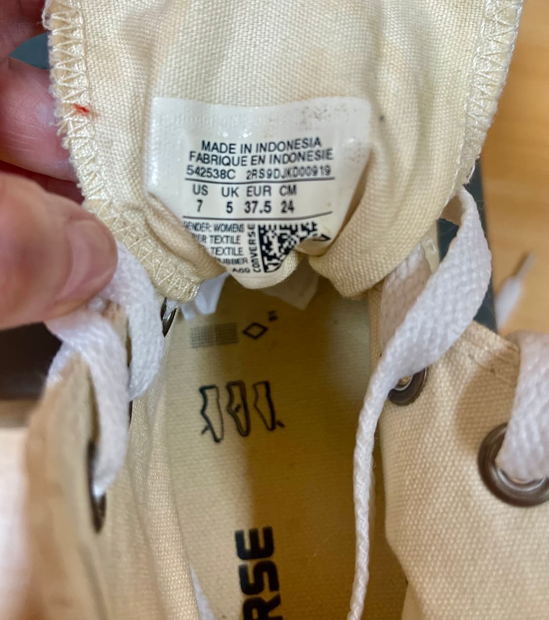 컨버스 올스타 Boho Crochet 아이보리/240 상품이미지5