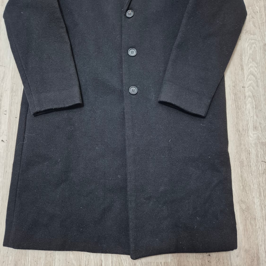 어커버 남성 미니멀 울 싱글 코트 상품이미지3