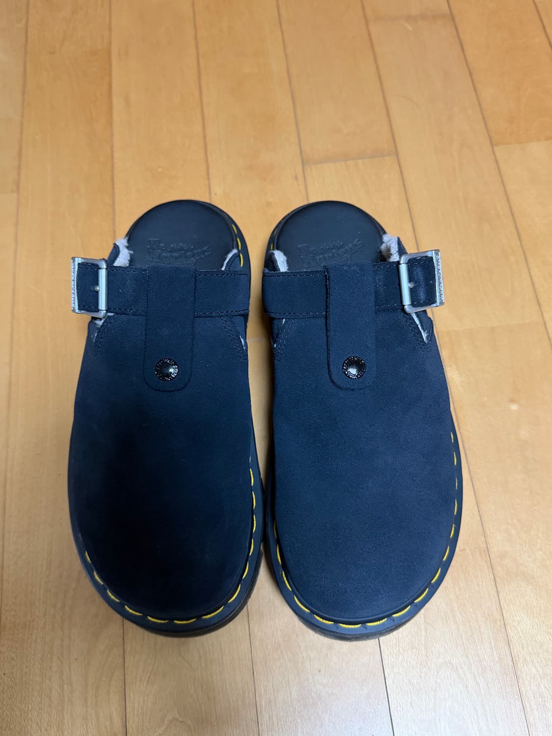 (새상품급)닥터마틴 제브잭 스웨이드 플랫폼 뮬 블랙 260 상품이미지2