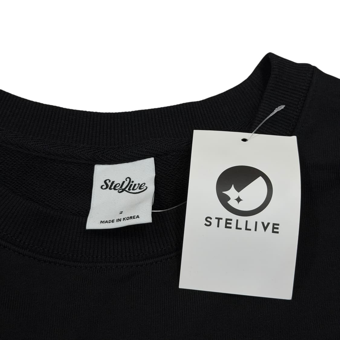 스텔라이브 아카네 리제 스웻셔츠 맨투맨 블랙 2 상품이미지4