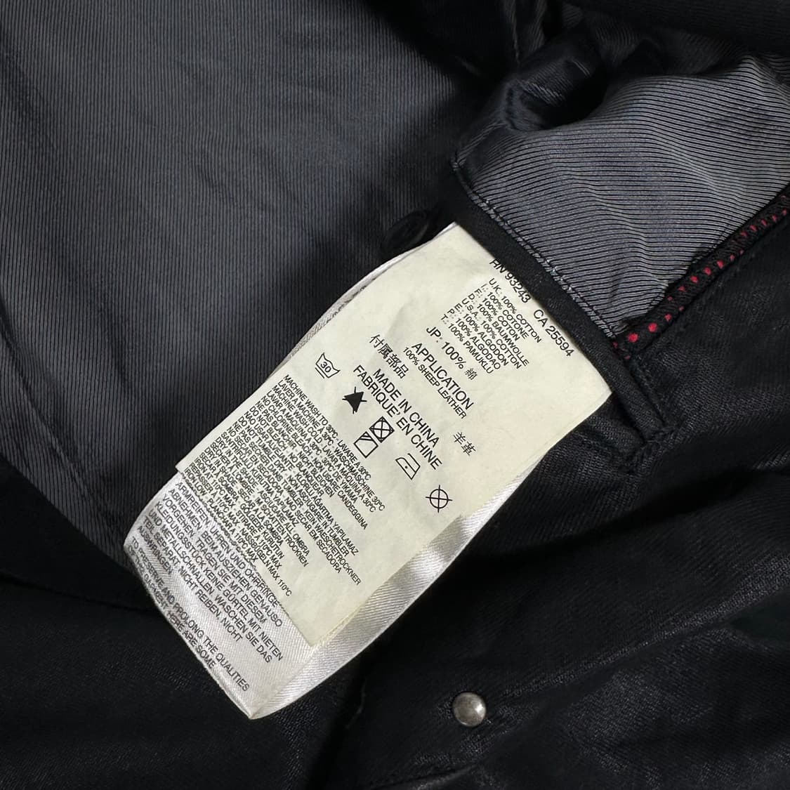 디젤 양가죽 디자인 코팅 자켓 상품이미지10