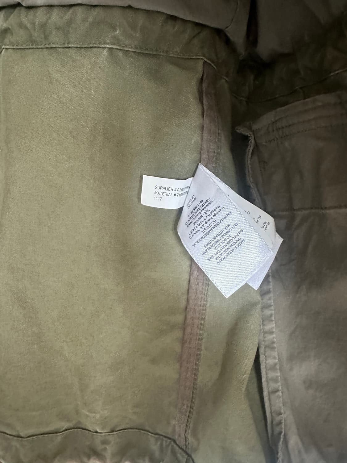 랄프로렌 m65 비즈 성조기 야상 L 사이즈 상품이미지3