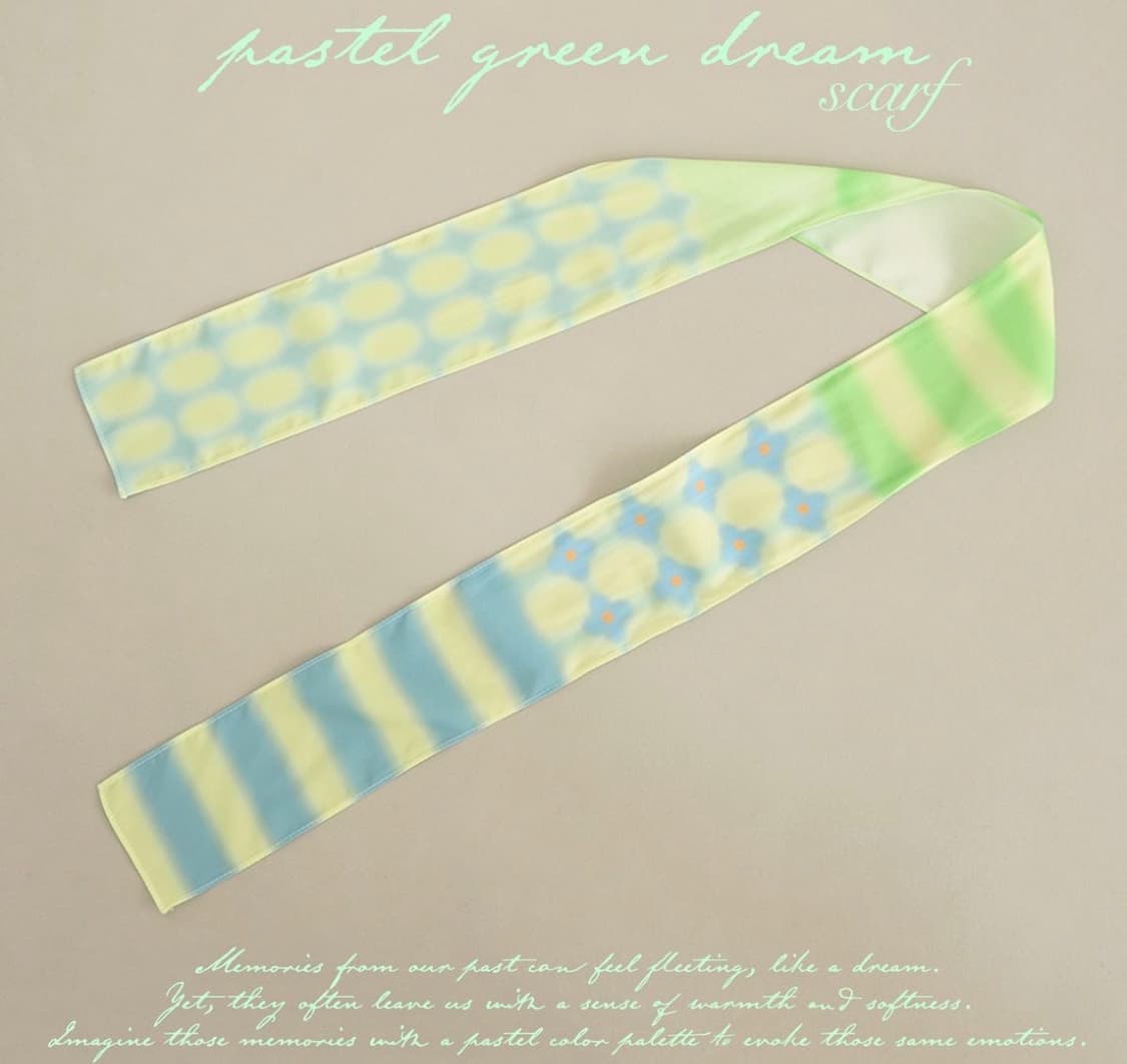 Parkvin 파스텔 스카프 상품이미지1