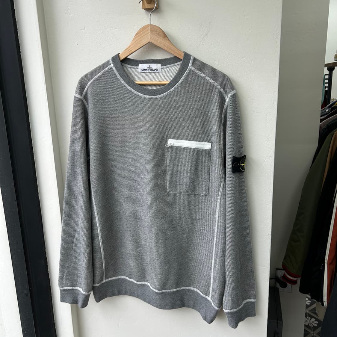 16167 - 스톤아일랜드 와펜 니트 맨투맨 상품이미지2