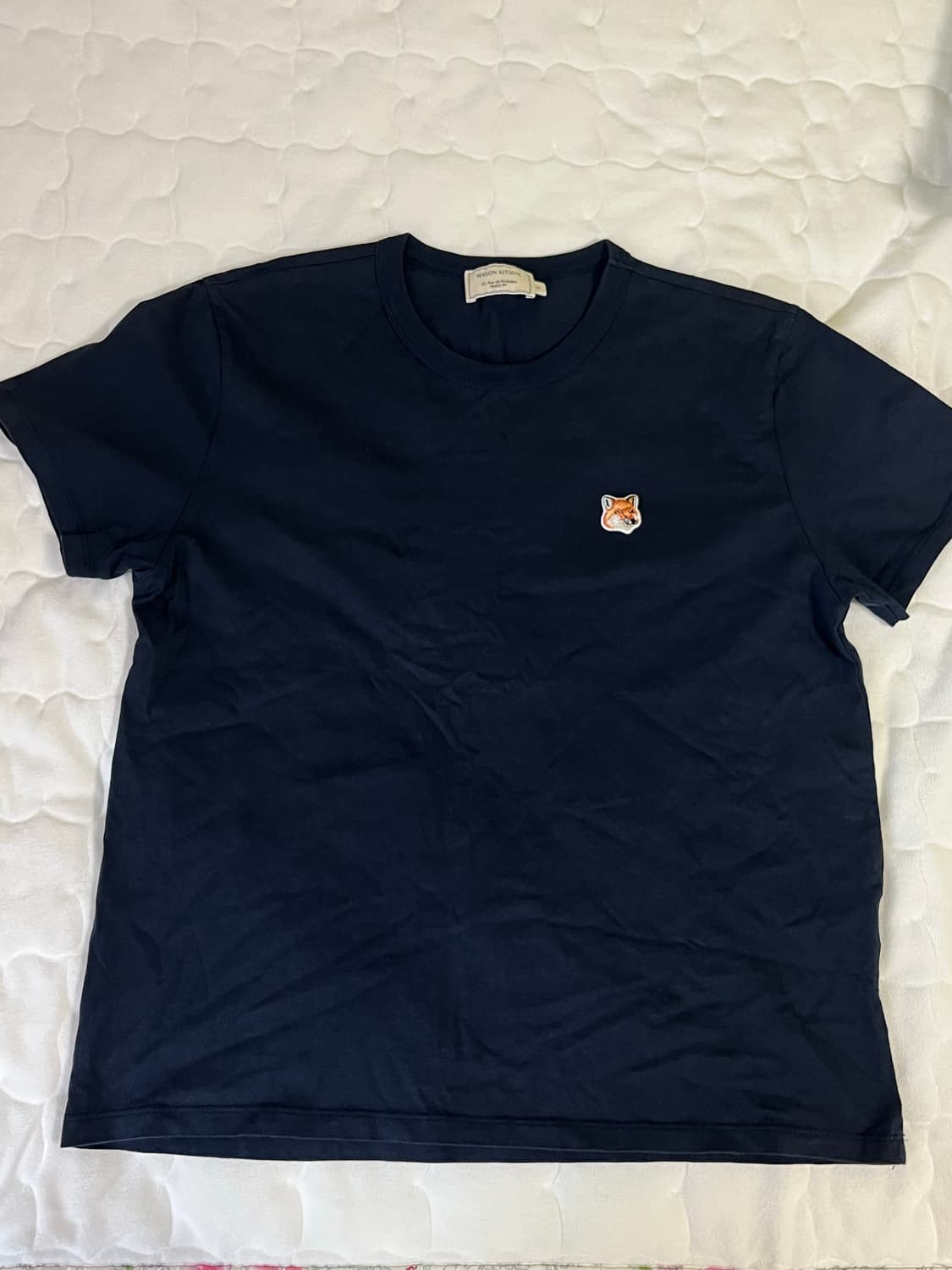 메종키츠네 반팔 네이비 상품이미지1