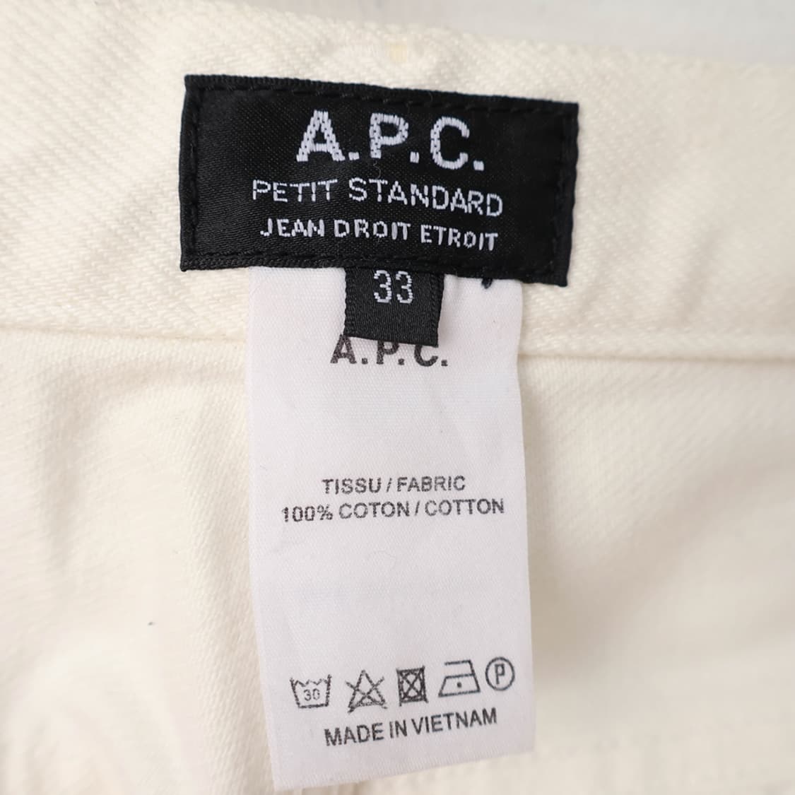 33/APC 아페쎄 쁘띠 스탠다드 슬림핏 셀비지 데님 팬츠 상품이미지7