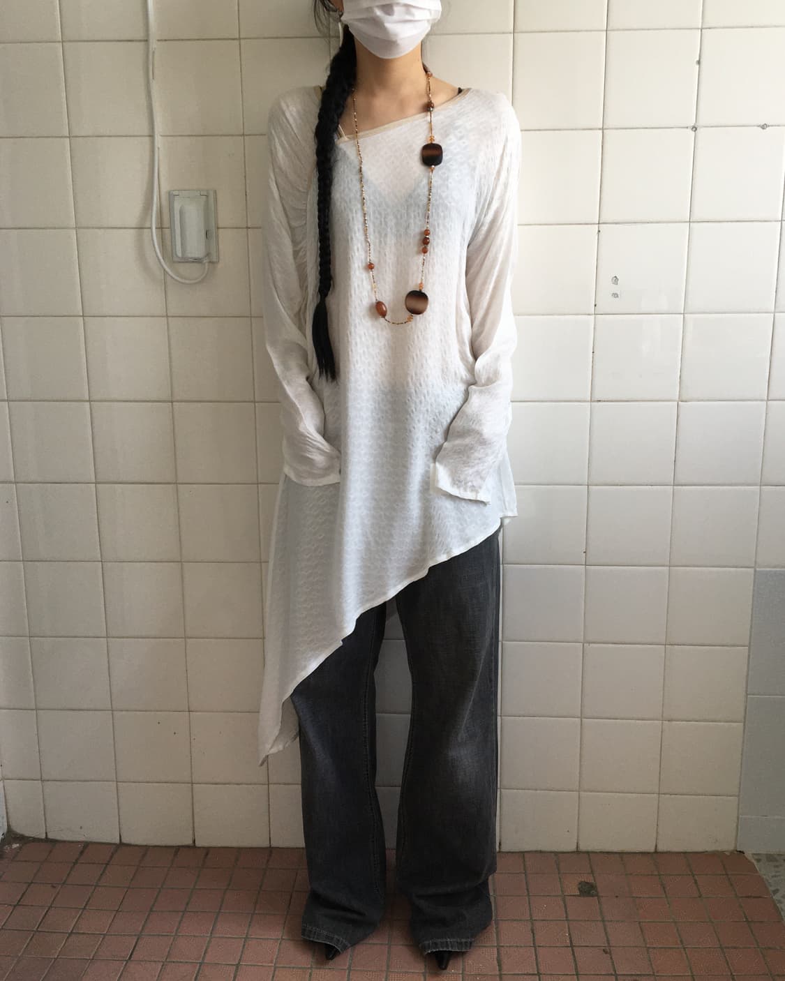 Unbalanced drop point onepiece 상품이미지1