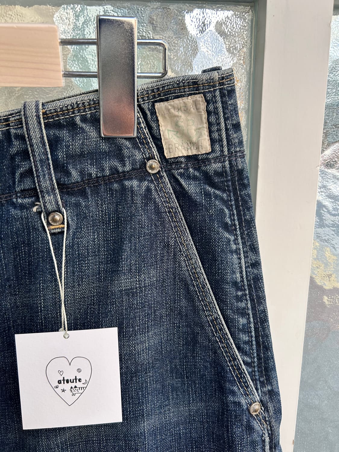 Medical branch detail denim skirt 상품이미지3