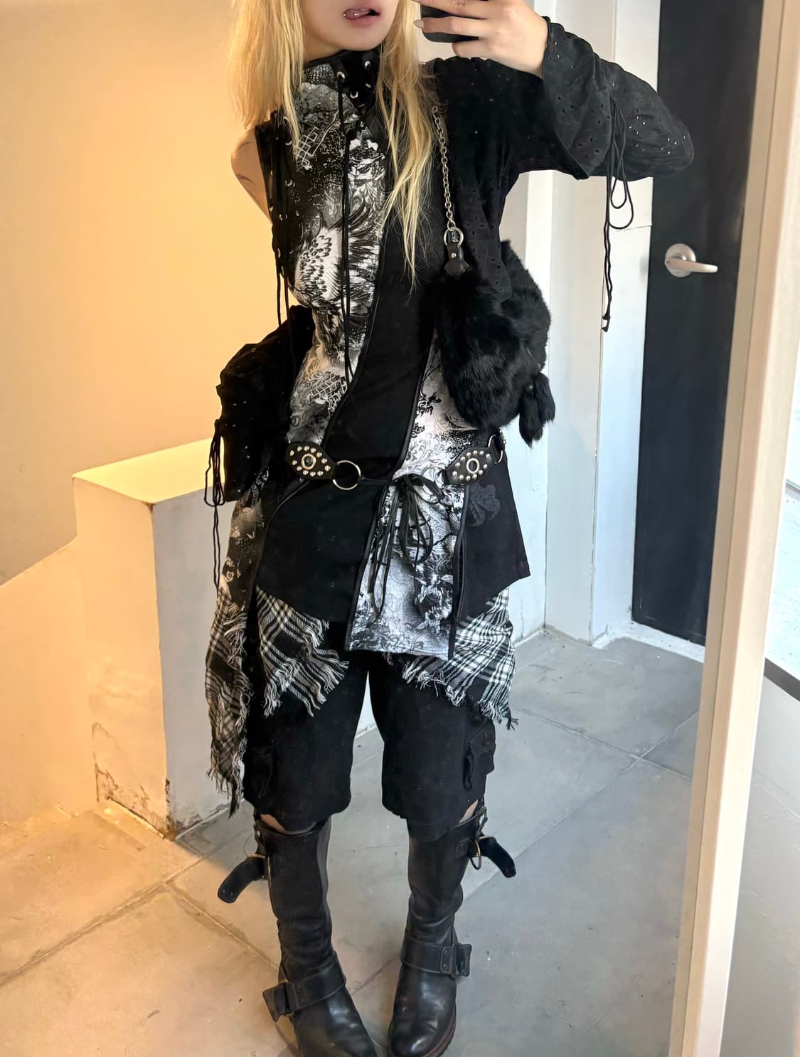 Ozzon Black Oriental Dress 상품이미지7