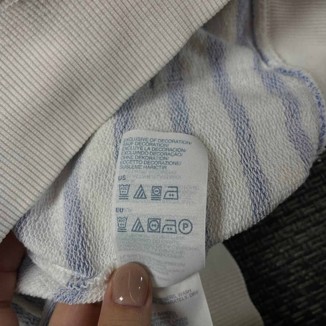 타미힐피거 블루 스트라이프 후드 집업 M 상품이미지6