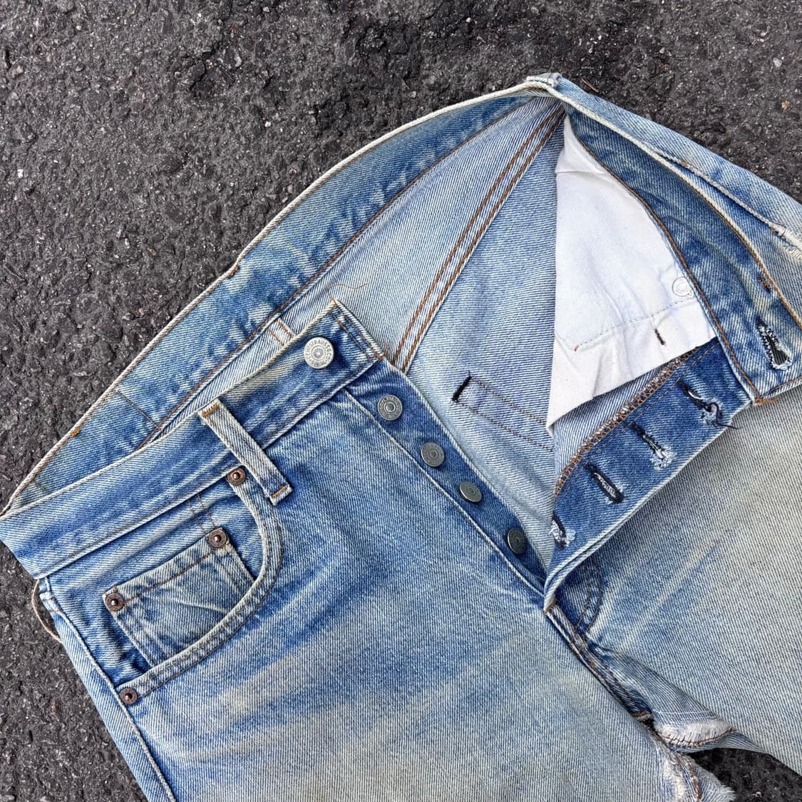 66후기 80년대 미국 리바이스 501 스몰e 셀비지 상품이미지6