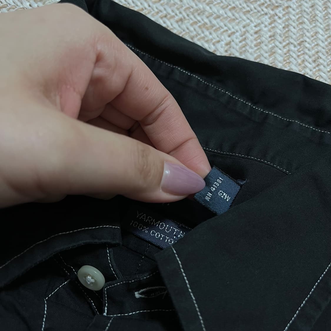 [정품] 폴로 블랙 / 화이트포니 스티치 셔츠 [ 16 ] 상품이미지5