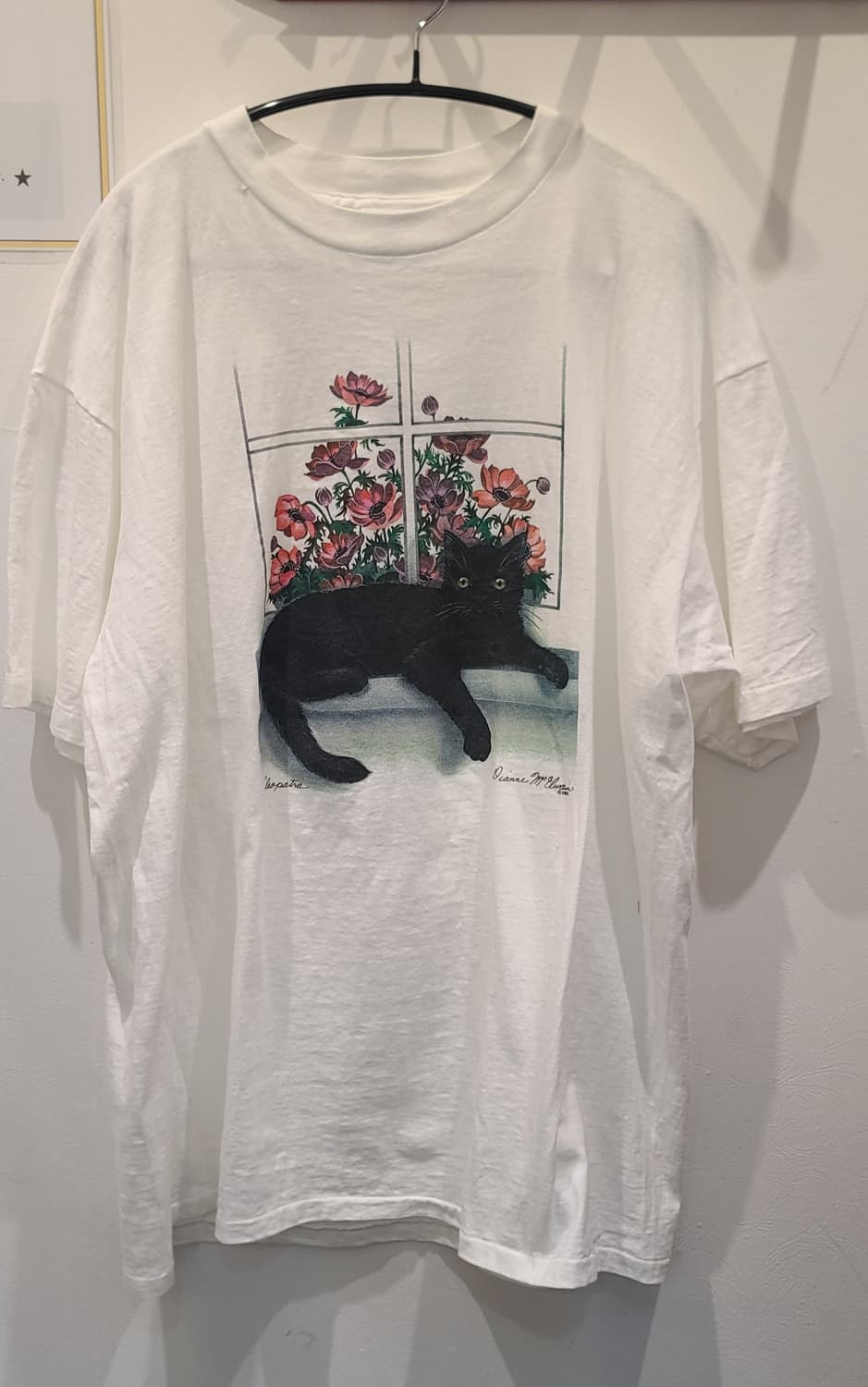 검은 고양이 반팔 티셔츠  상품이미지1