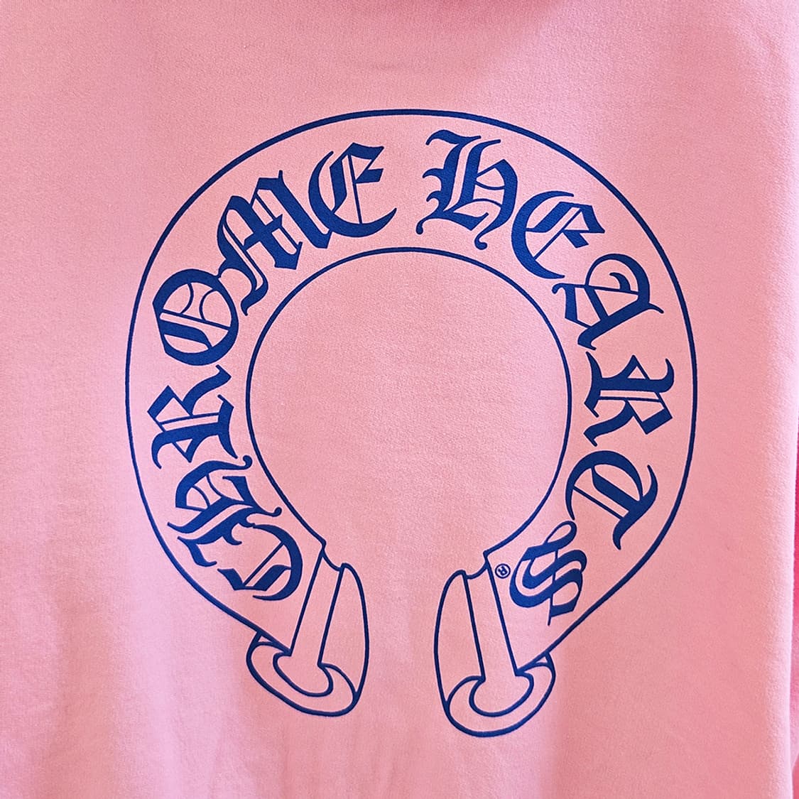 [XL] 미사용 크롬하츠 홀스슈 후드티 핑크 B1213C144 상품이미지5