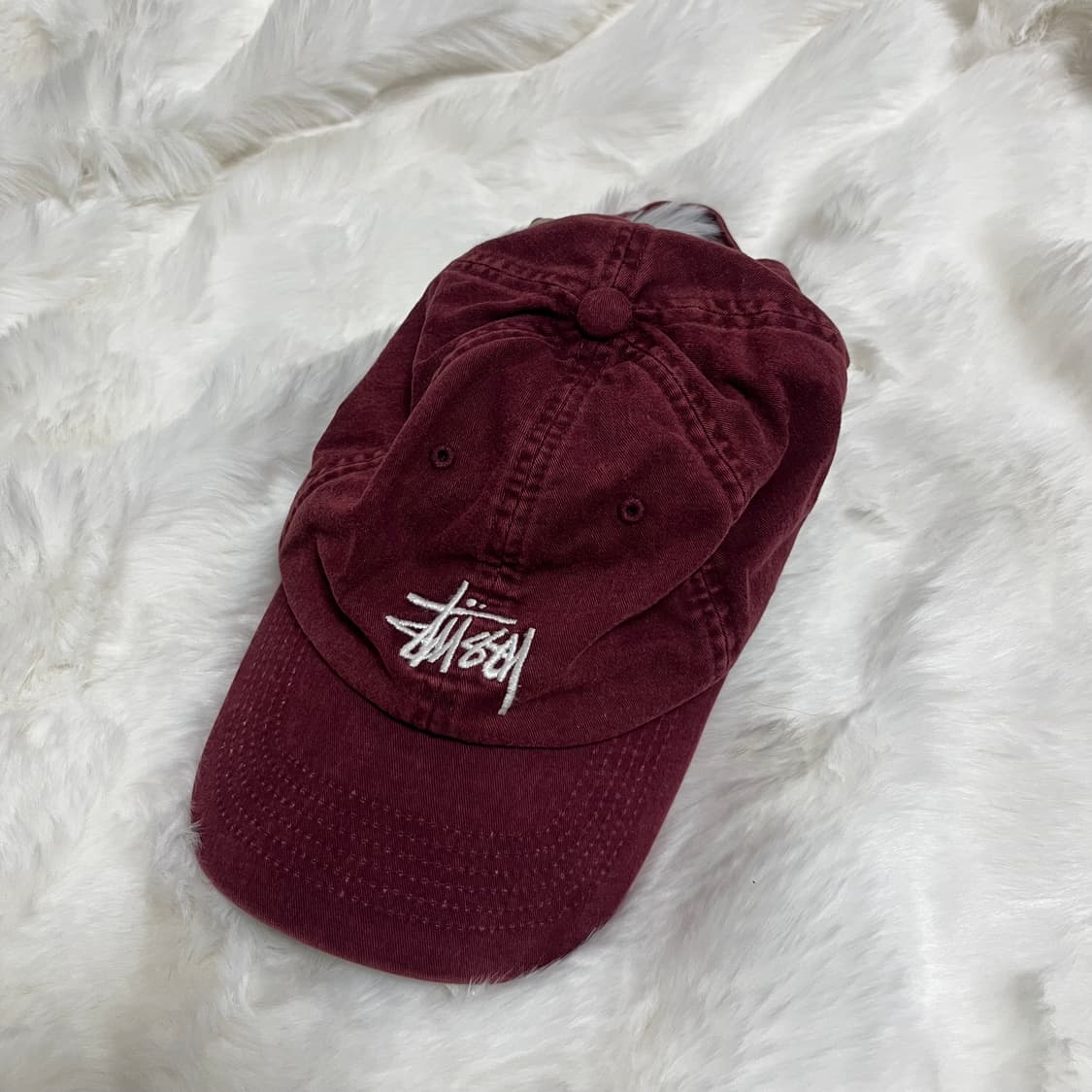 스투시 버건디 캡 상품이미지1