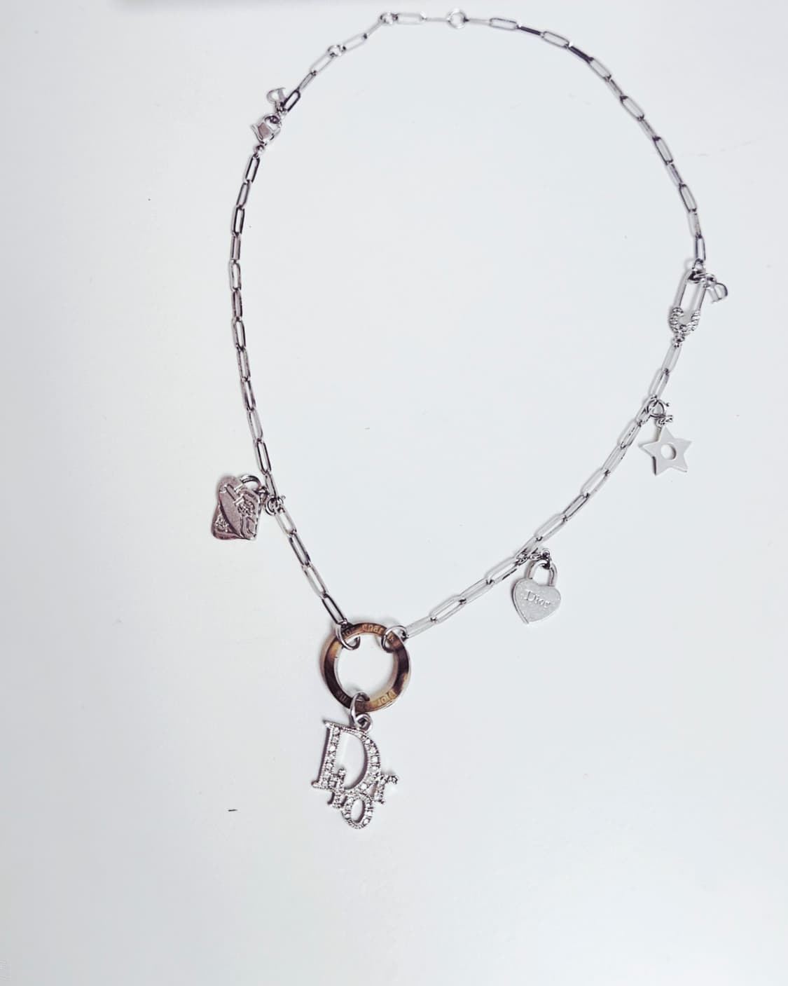 디올 오블리크 참 목걸이 / 참분리 가능 [정품·희귀매물] 상품이미지3