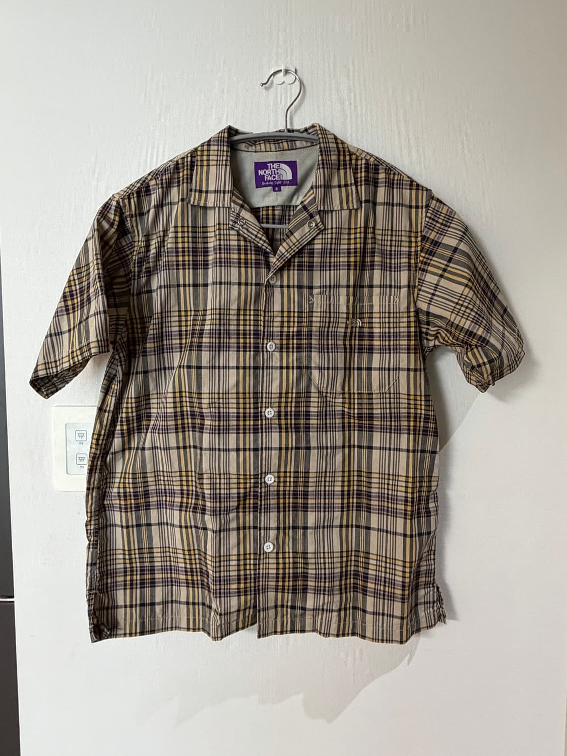 노스페이스 퍼플라벨 마드라스 필드 체크 반팔셔츠  상품이미지1