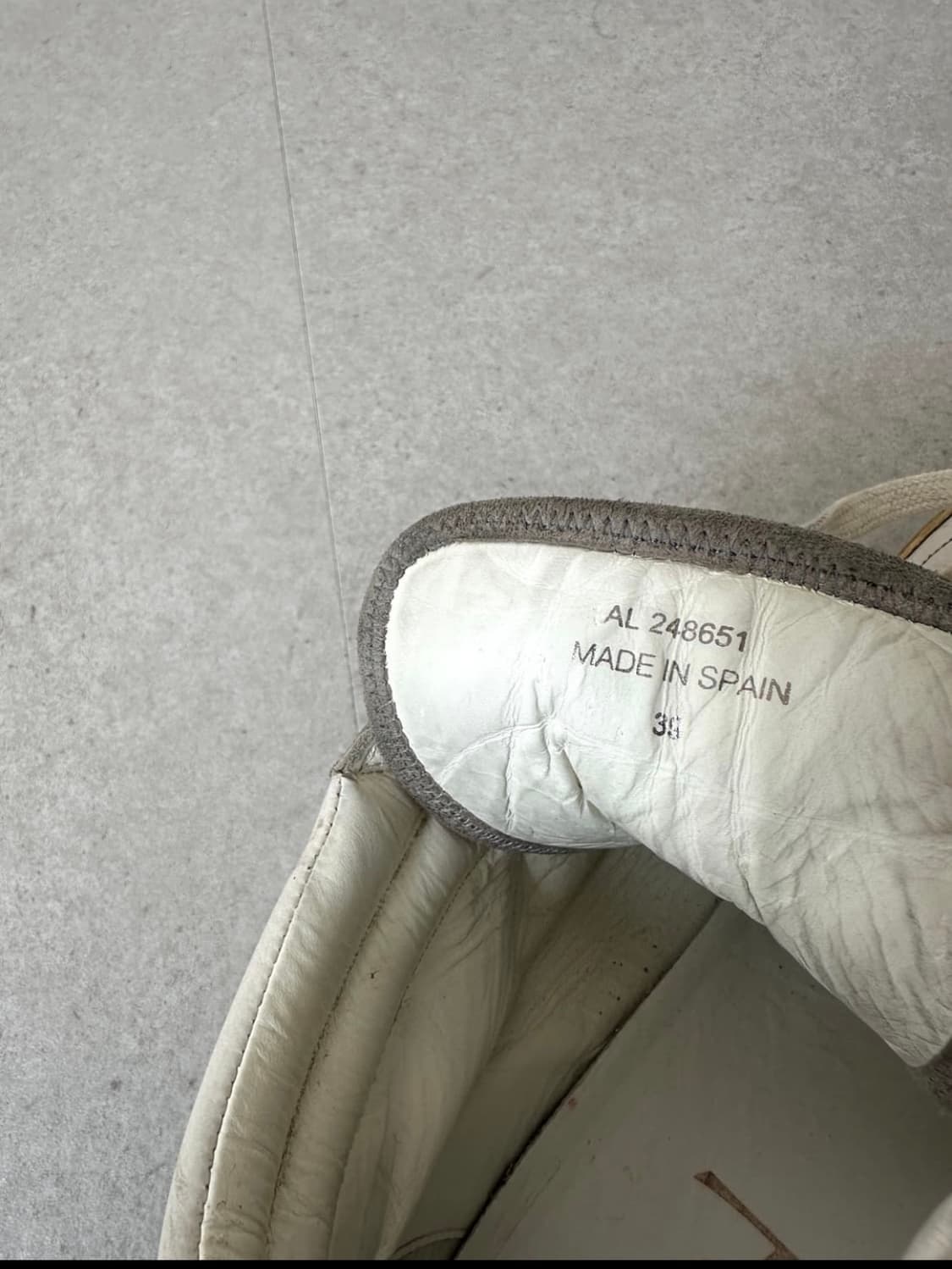 생로랑 2000s YSL 화이트 레더 하이탑 상품이미지9