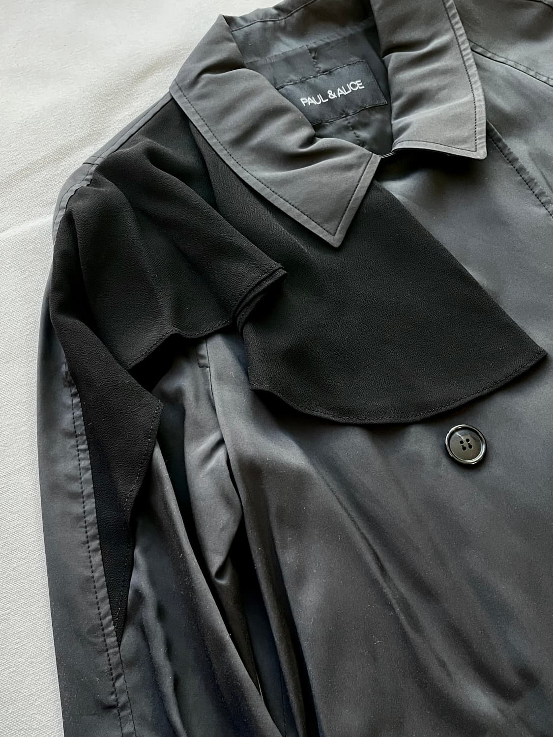 폴앤엘리스 PAUL&ALICE 나일론 트렌치 코트 자켓 더블 더플 코트 상품이미지3