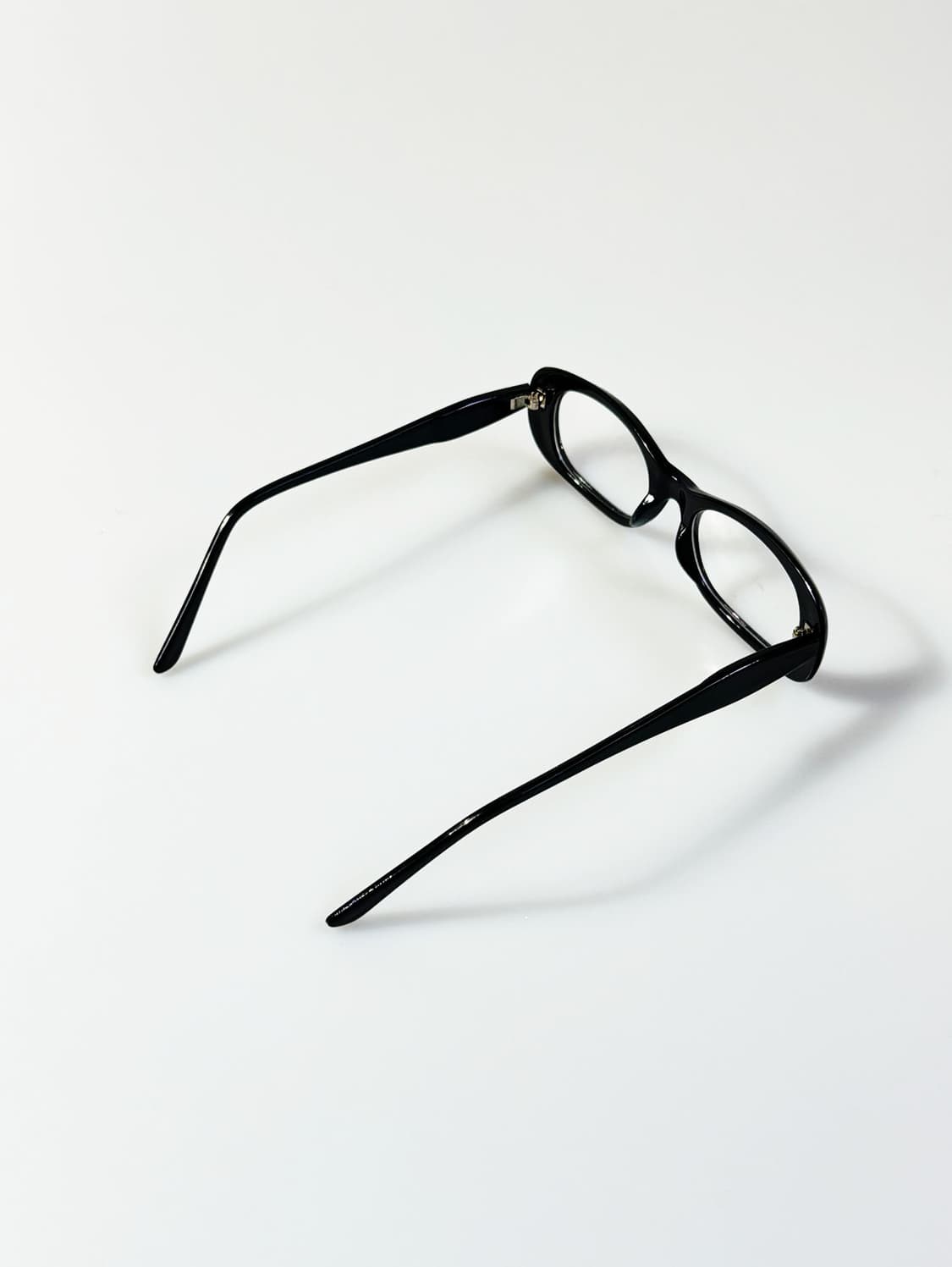 90s JOANNA 블랙 뿔테 스퀘어 빈티지 안경 상품이미지4