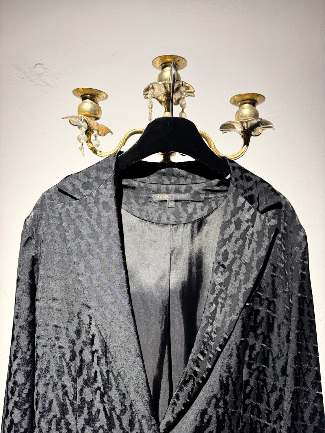 maje – Black Leopard Pattern Blazer  199 상품이미지3