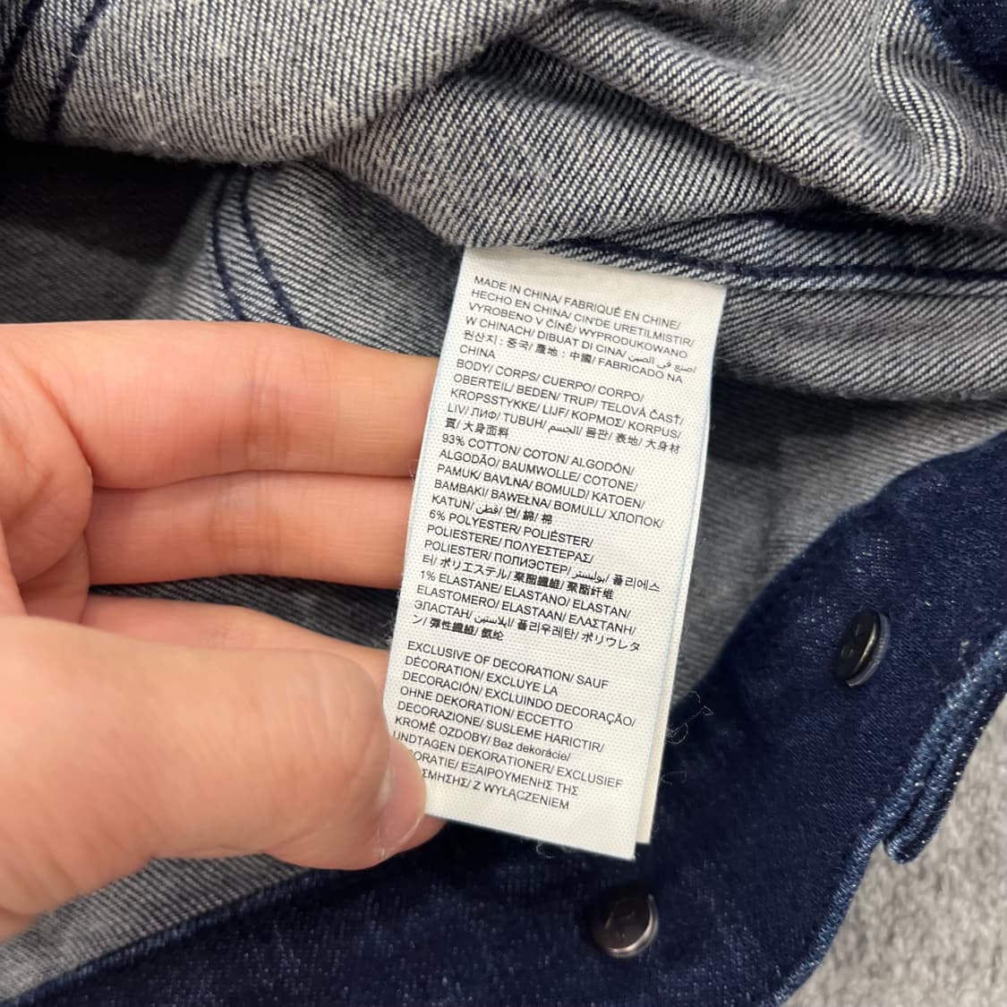 M 캘빈클라인 데님 청자켓 상품이미지6