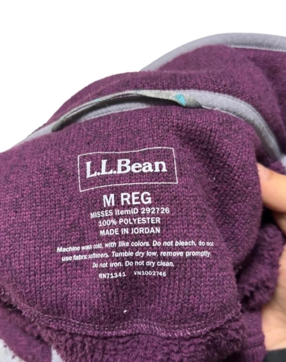 LL Bean 풀오버 버건디 M 상품이미지3