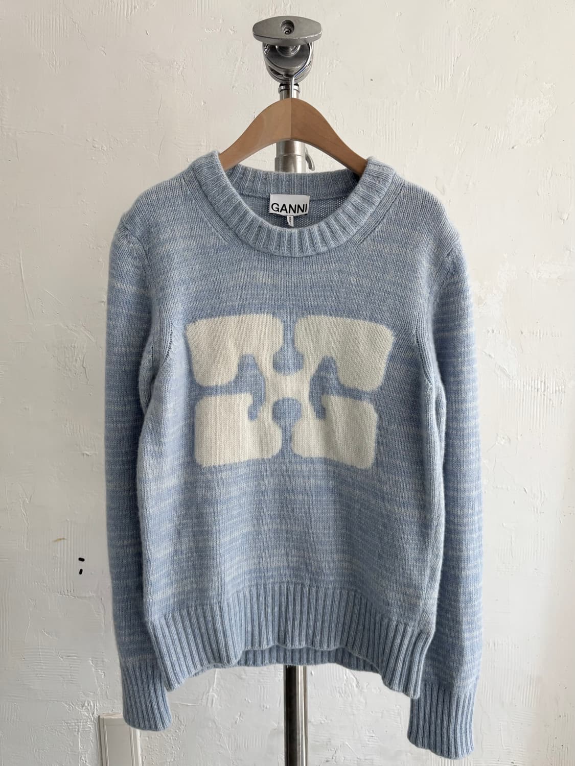 Ganni 가니 그래픽 아이스컬러 로고 니트 상품이미지4