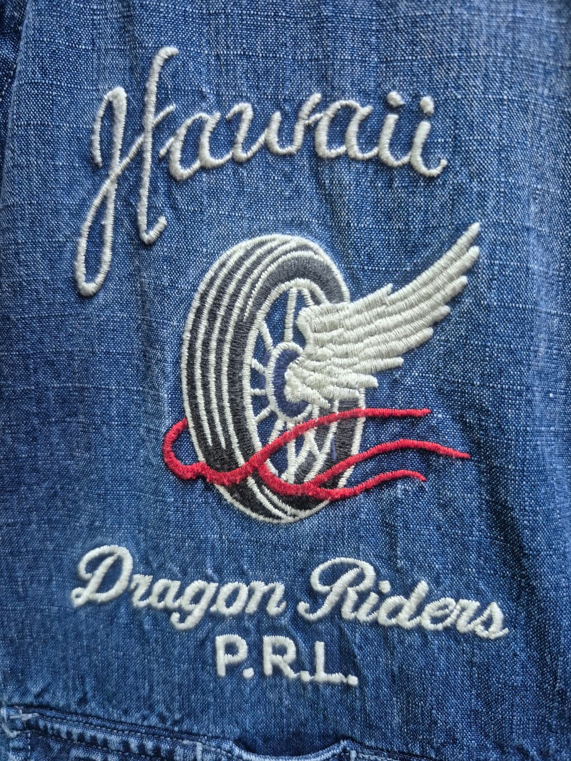 폴로 랄프로렌 수베니어 인디고 모터사이클 셔츠 자켓 S 상품이미지4