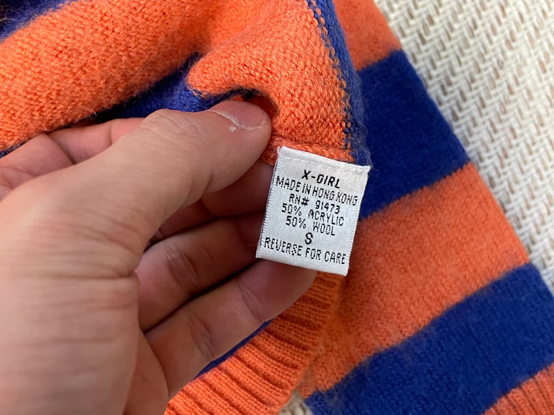 Xgirl 엑스걸 스트라이프 울 니트  J03378 상품이미지5