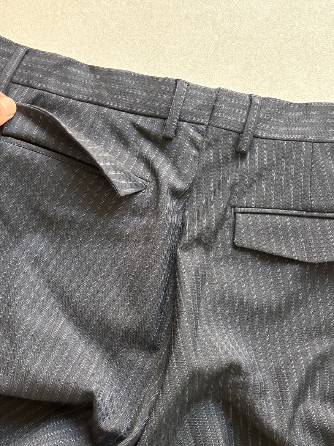 ZARA 24AW 스트라이프 지퍼 슬랙스 플레어핏 상품이미지7