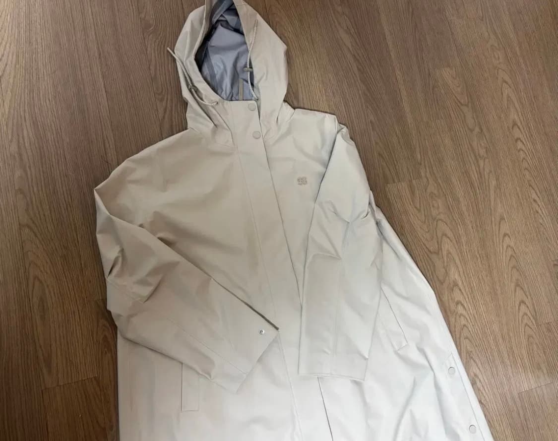 미착용 코오롱 23 웨더코트 롱코트 크림 베이지 프리여성95 정가39만 상품이미지3