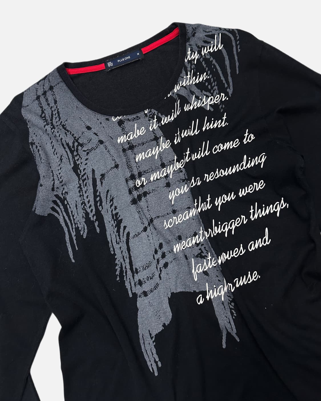 lettering printing long sleeve t-shirt 상품이미지3