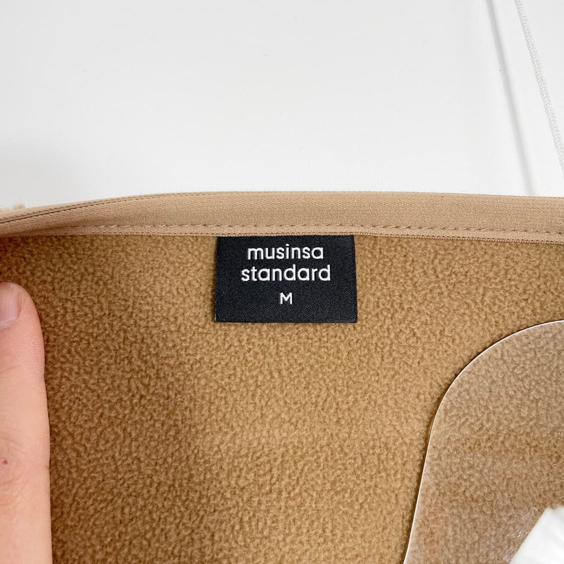 D2 무신사 스탠다드 브이넥 쉐르파 플리스 재킷 M사이즈 상품이미지4